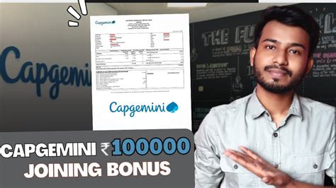 Full time regular. . When joining bonus will be credited in capgemini